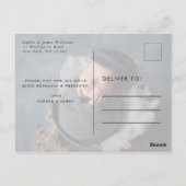 感謝のスクリプト ベビー 誕生お知らせ ポストカード (裏面)