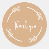 感謝のステッカー ラウンドシール (正面)