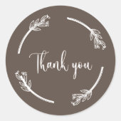 感謝のステッカー ラウンドシール (正面)
