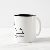 感謝のスピリチュアル感謝のミニマリスト ツートーンマグカップ (正面右)