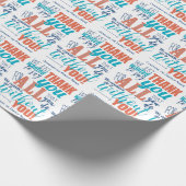 感謝のタイポグラフィ感謝してい ラッピングペーパー (角)