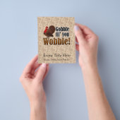 感謝のディナーをぐらつかせるおもしろいまで食べる チラシ (手)