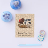 感謝のディナーをぐらつかせるおもしろいまで食べる チラシ (シングル)