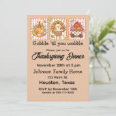 感謝のディナーをぐらつかせるまで「ゴブル」 招待状 (スタンド正面)