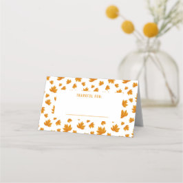 感謝のディナー紅葉 プレイスカード