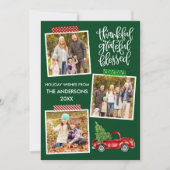 感謝のトラック賛美テープ写真グリーン シーズンカード (正面)