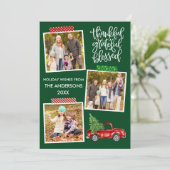 感謝のトラック賛美テープ写真グリーン シーズンカード (スタンド正面)