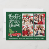 感謝のトラック賛美4フォトグリーン シーズンカード (正面)