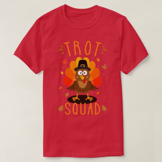感謝のトルコと走のための走トロット隊 Tシャツ (デザイン正面)