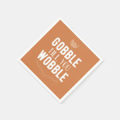 感謝のナプキンをぐらつかせるまでゴブル スタンダードカクテルナプキン (角)