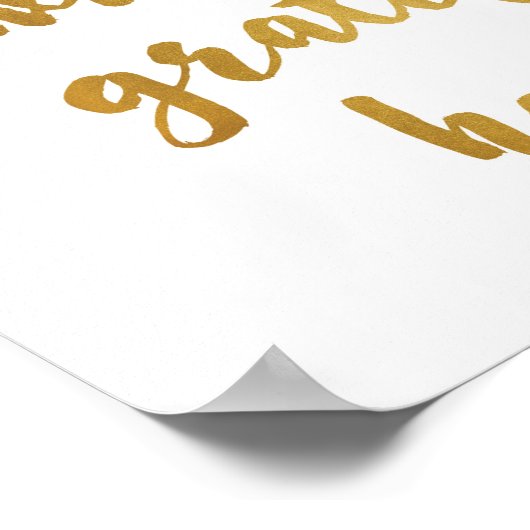 感謝のハートで毎日を始める – アートプリント ポスター (角)