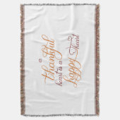 感謝のハートは幸せなハート感謝祭である スローブランケット (正面縦)