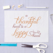 感謝のハートは幸せなハート感謝祭である 薄葉紙 (クラフト)