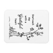 感謝のハートカード マグネット (横)