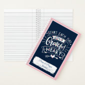 感謝のハートフローラ称賛と祈りの言葉ジャーナル ノートブック (内側)