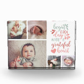 感謝のハート写真コラージブロック フォトブロック (正面)