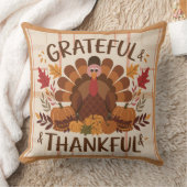 感謝のハート秋の恵み感謝祭 クッション (ブランケット)