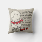 感謝のハート クッション (裏面)