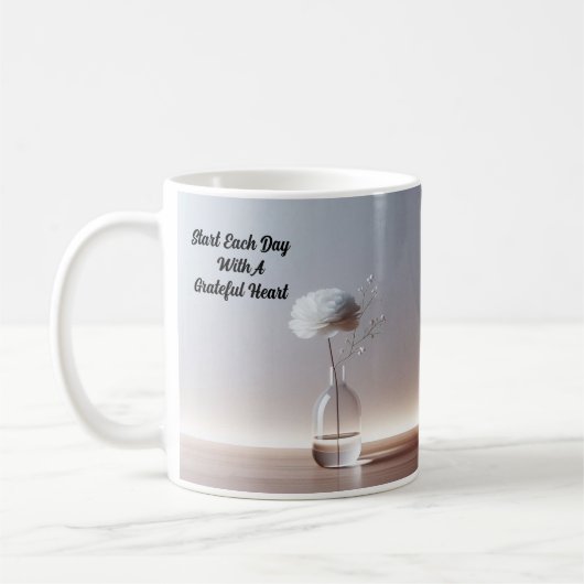 感謝のハート/コーヒーマグで毎日を始める コーヒーマグカップ (左)