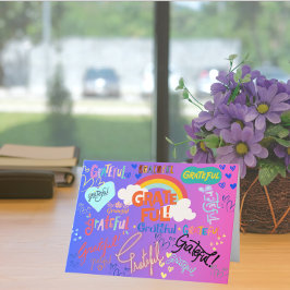 感謝のハート サンキューカード