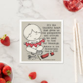 感謝のハート スタンダードカクテルナプキン (インサイチュ)