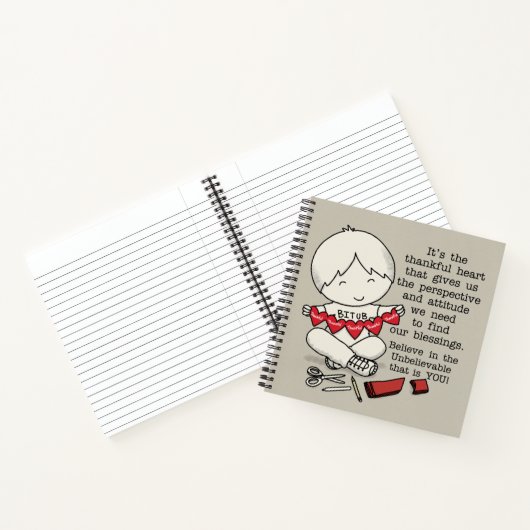 感謝のハート ノートブック (内部)