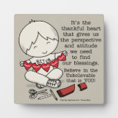 感謝のハート フォトプラーク (正面)