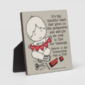 感謝のハート フォトプラーク (正面)