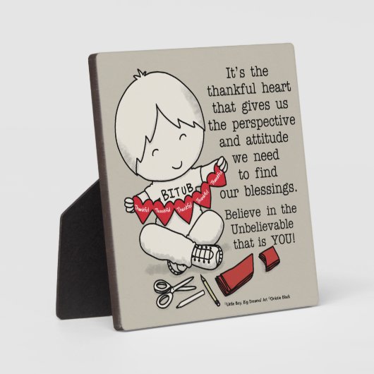 感謝のハート フォトプラーク (正面)