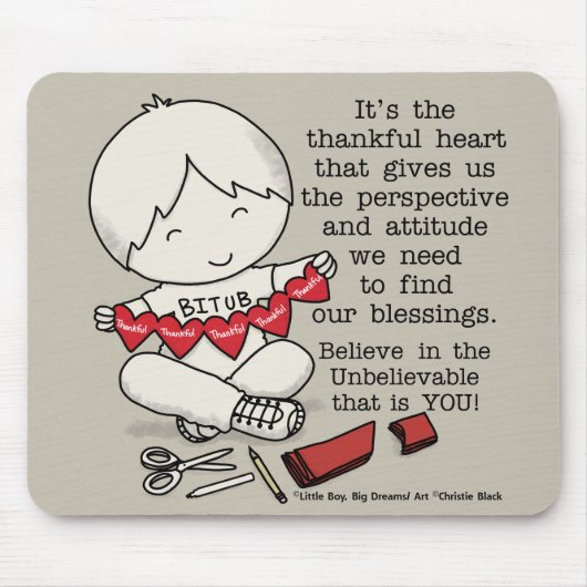 感謝のハート マウスパッド (正面)