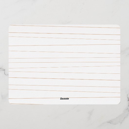 感謝のバラゴールドフォイルサックサギニンググリーティング 箔シーズンカード (裏面)