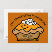 感謝のパイカスタムハガキ ポストカード (正面/裏面)