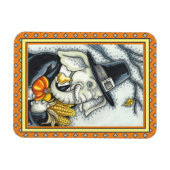 感謝のパキディーム、感謝の巡礼者ゾウ マグネット (横)