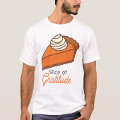 感謝のパンプキンパイ一切れ Tシャツ (正面)