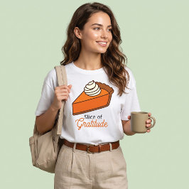 感謝のパンプキンパイ一切れ Tシャツ