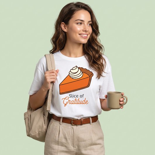 感謝のパンプキンパイ一切れ Tシャツ