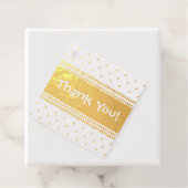感謝のパーソナライズされたSpotty Pattern フェイバータグ (箱)