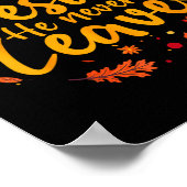 感謝のパーティー秋彼は決して離れない ポスター (角)