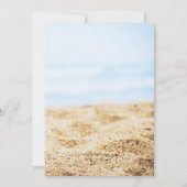 感謝のビーチ結婚式写真サンキューカード サンキューカード (裏面)