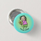 感謝のピン 缶バッジ (正面&裏面)