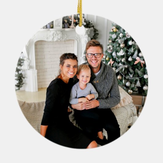 感謝のフォトバック賛美グ・グリーン セラミックオーナメント (裏面)