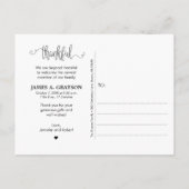 感謝のフォトフィルター誕生のお知らせポストカード 案内ポストカード (裏面)