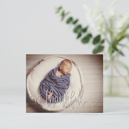 感謝のフォトフィルター誕生のお知らせポストカード 案内ポストカード (スタンド正面)