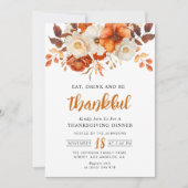 感謝のフローラ感謝祭ディナー 招待状 (正面)