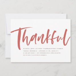 感謝のブラシのスクリプト感謝祭の招待