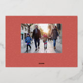 感謝のブラシスクリプト感謝記念撮影 箔シーズンカード (裏面)