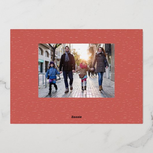 感謝のブラシスクリプト感謝記念撮影 箔シーズンカード (裏面)