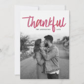 感謝のブラッシング |感謝祭の写真カード シーズンカード (正面)