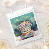 感謝のプチバッグ 花柄 50個セット フェイバーバッグ (クリップ留めされた状態)