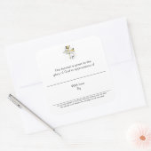 感謝のプレート スクエアシール (封筒)